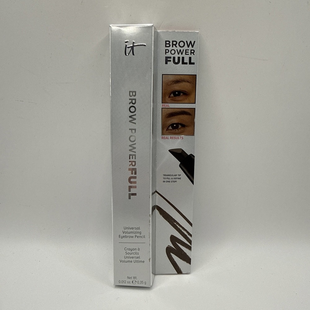 IT Cosmetics Brow PowerFULL Universal TAUPE Eyebrow Pencil Full Size 0.012/.35g